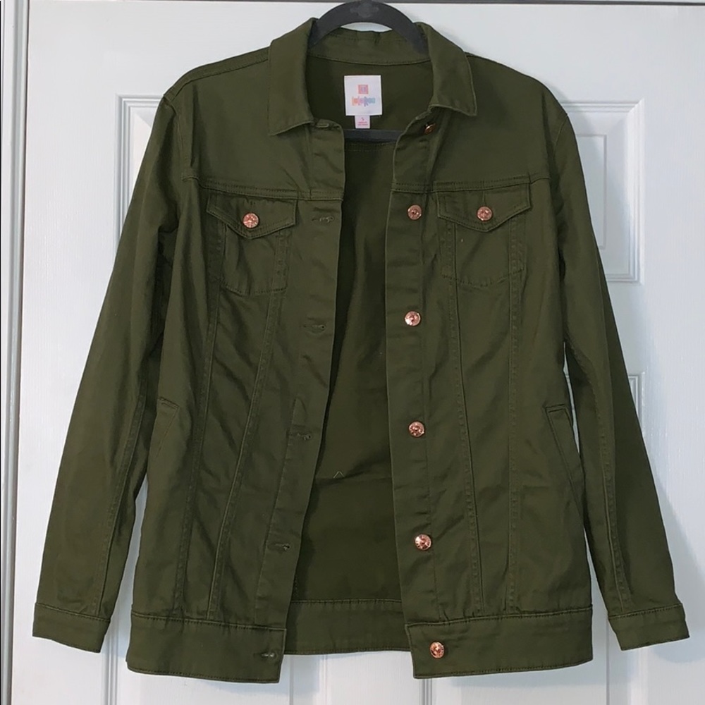 Lularoe Jaxon green jacket